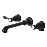 Tudor Two-Handle Wall Mount Bathroom Faucet