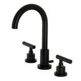 Modern Widespread Bathroom Faucet with Brass Pop-Up