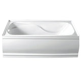 Acrylic Alcove Bathtub in White - cUPC/UPC Certified - BUILDMYPLACE