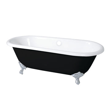 Double Ended Clawfoot Tub with Feet No Faucet Drillings
