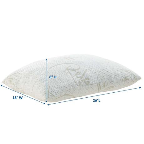 Relax Standard Pillow in White - BUILDMYPLACE