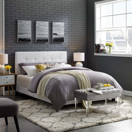 Amira Upholstered Fabric Bed - BUILDMYPLACE