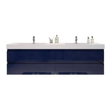 Fusion Floating / Wall Mounted Bathroom Vanity with Acrylic Sink