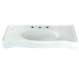 Imperial 36" x 19" Ceramic Console Sink with Stainless Steel Legs