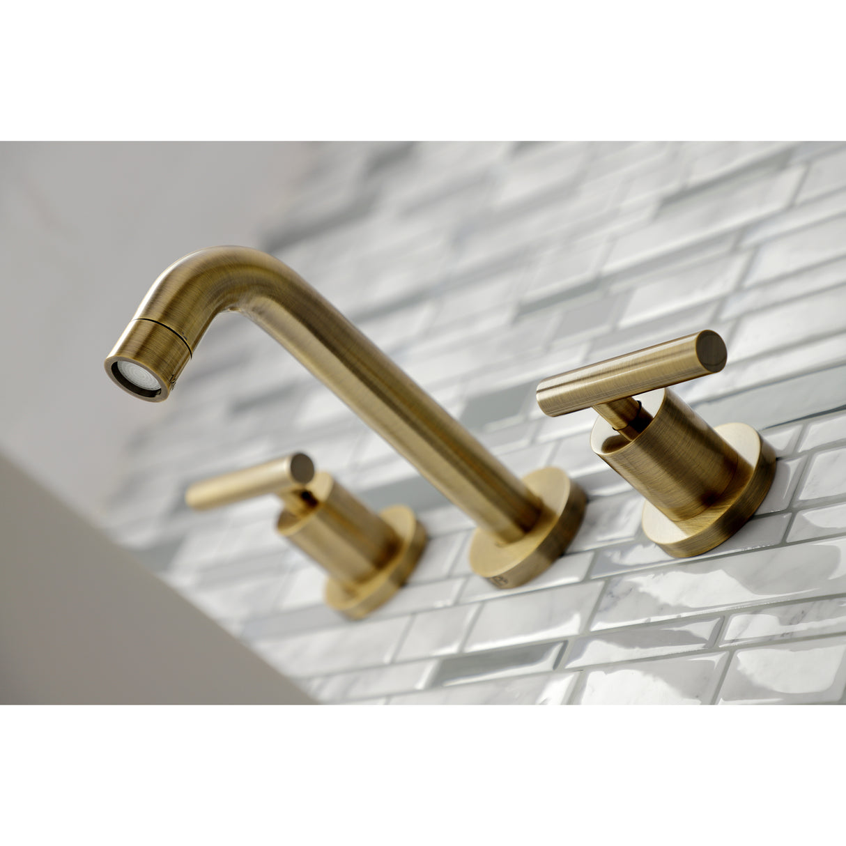 Manhattan 2-Handle 8 inch Wall Mount Bathroom Faucet