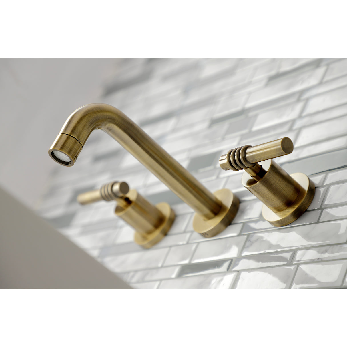 Milano 2-Handle 8 inch Wall Mount Bathroom Faucet