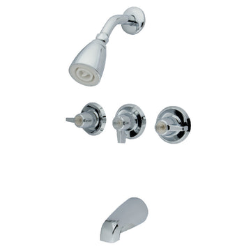 Three Canopy Handle Tub And Shower Faucet