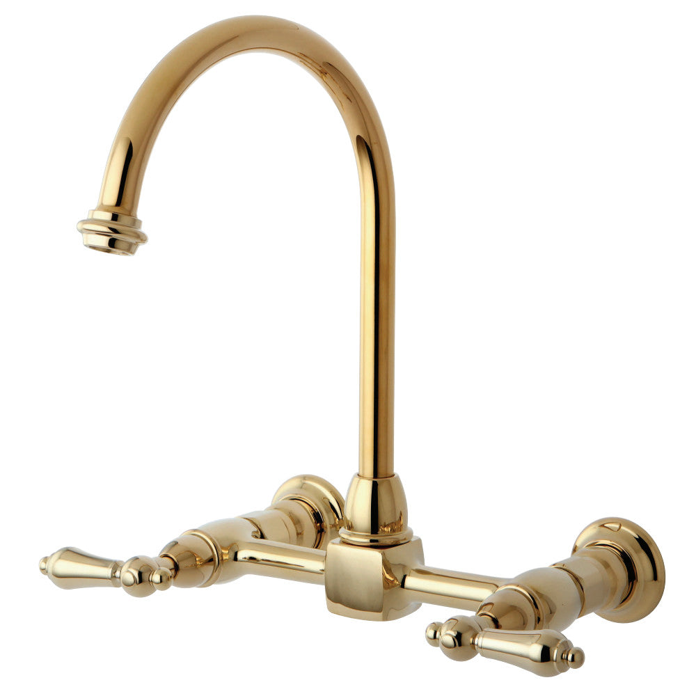 Traditional Wall Mount Bridge Kitchen Faucet