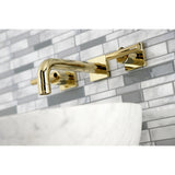 Manhattan Two-Handle Wall Mount Bathroom Faucet