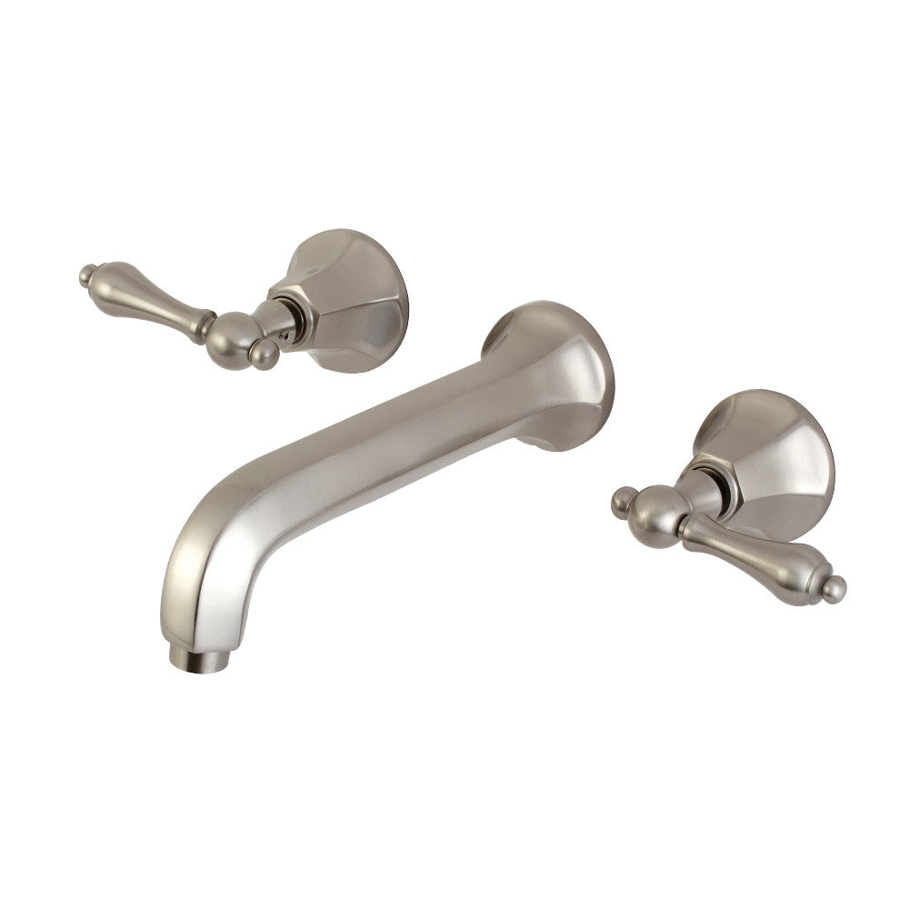 Metropolitan Two Handle Wall Mount Bathroom Faucet