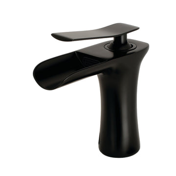 Fauceture Executive Single-Handle Single Hole Deck Mount Bathroom Sink Faucet in Matte Black