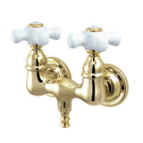 Vintage 3.4" Wall Mount Tub Faucet In 9.5" Spout Reach