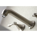 Metropolitan Two Handle Wall Mount Bathroom Faucet