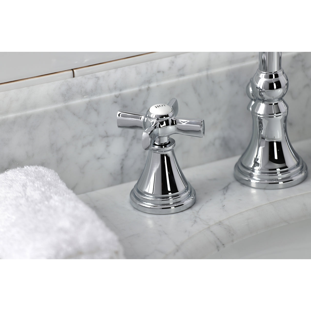 Millennium Widespread Bathroom Faucet With Brass Pop Up