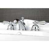 Wilshire Widespread Bathroom Faucet with Brass Pop-Up