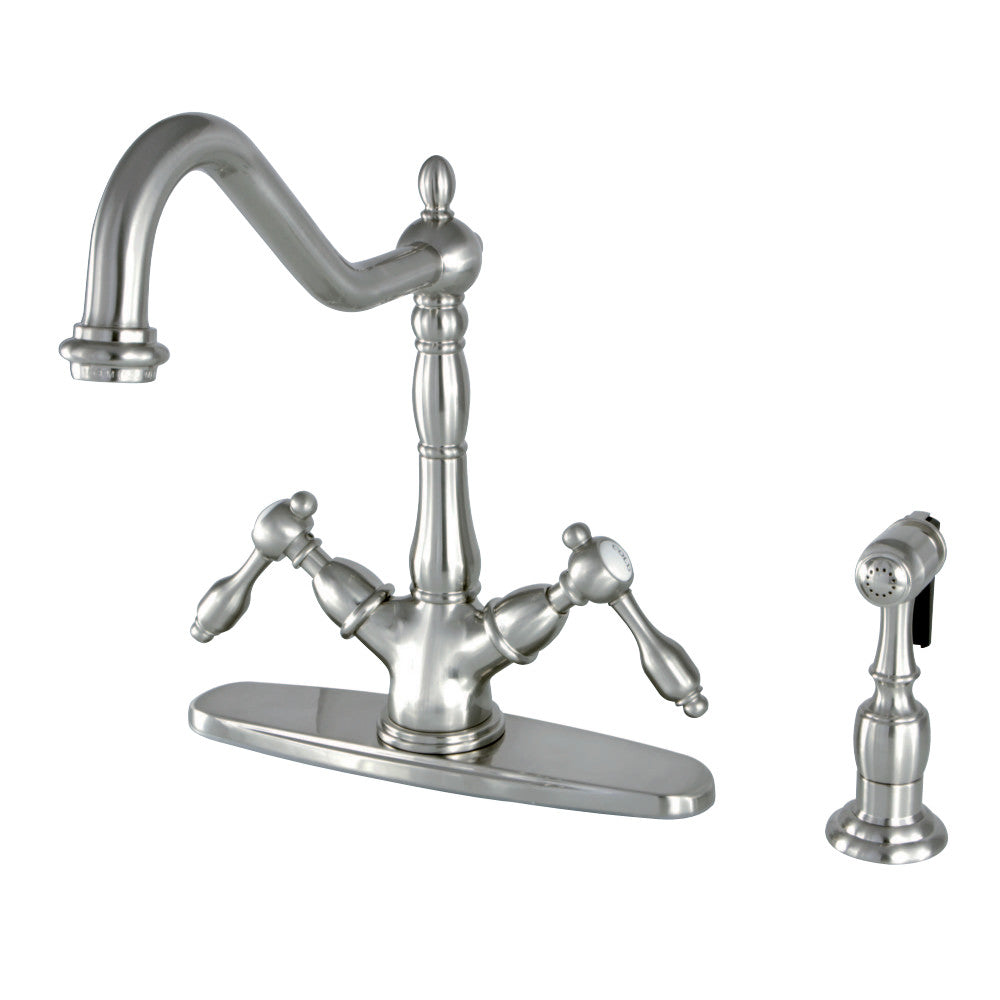 Mono Single Hole Deck Mount Kitchen Faucet With Brass Sprayer