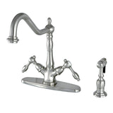 Mono Single Hole Deck Mount Kitchen Faucet With Brass Sprayer