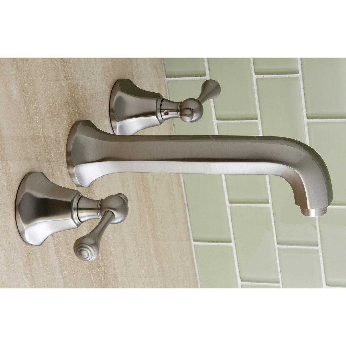 Metropolitan Modern Style Wall Mount Bathroom Faucet