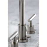 Manhattan Widespread Bathroom Faucet with Brass Pop-Up