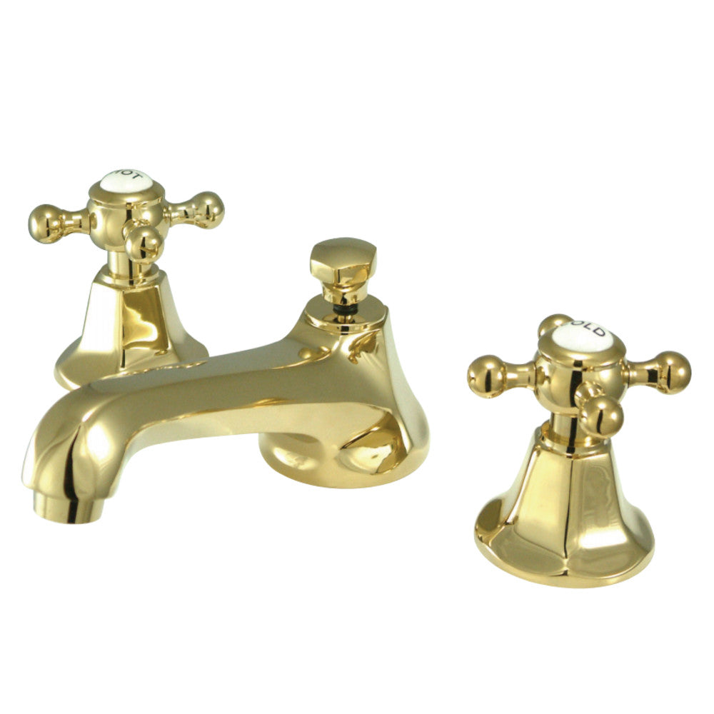 Metropolitan 8" Widespread Bathroom Faucet With Brass Pop-Up