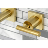 Manhattan Two-Handle Wall Mount Bathroom Faucet