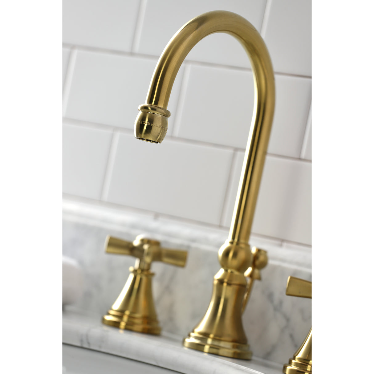 Millennium Widespread Bathroom Faucet With Brass Pop Up