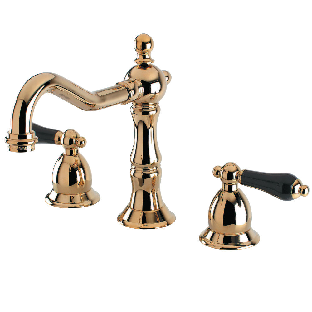 Widespread Bathroom Faucet w/ Brass Pop-Up