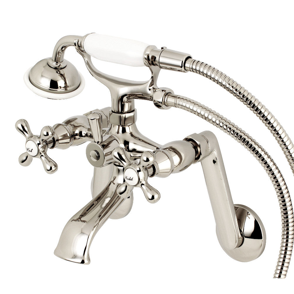 Wall Mount Clawfoot Tub Faucet With Hand Shower