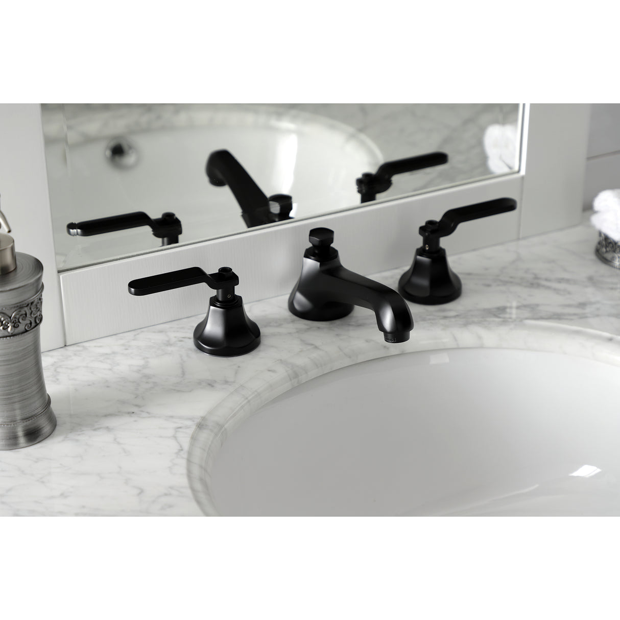 Whitaker Widespread Bathroom Faucet with Brass Pop-Up