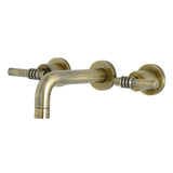 Milano 2-Handle 8 inch Wall Mount Bathroom Faucet