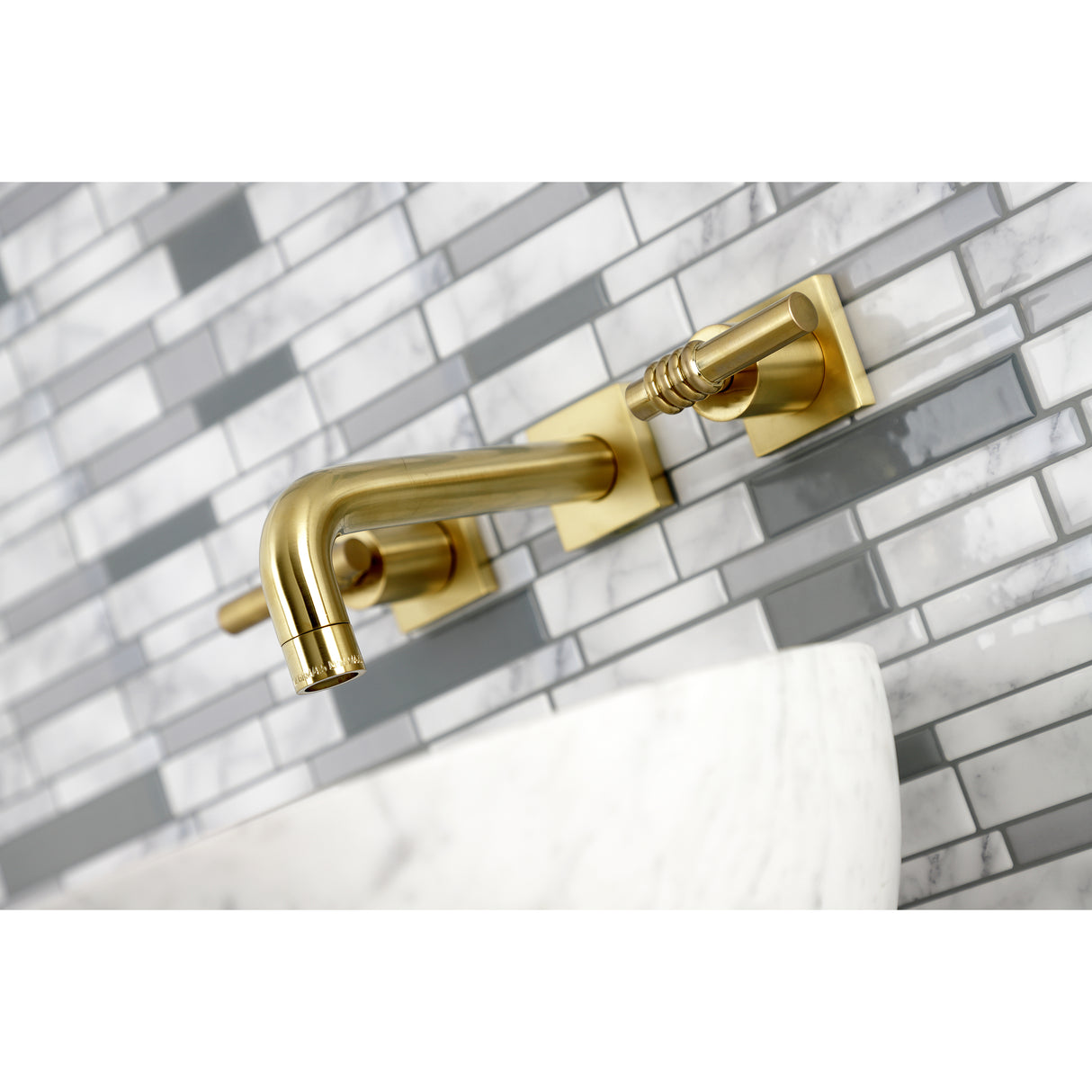 Milano Two-Handle Wall Mount Bathroom Faucet