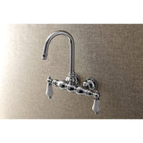 Vintage 3.4" Wall Mount Two Handle Tub Faucet