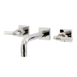 Milano Two-Handle Wall Mount Bathroom Faucet