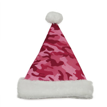 21" Pink Camouflage Christmas Women's Santa Clause Hat - Medium