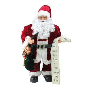 32" Battery Operated Animated Standing Santa Claus Musical Christmas Figure