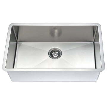 Vanguard 30 in. Undermount Kitchen Sink With Soave Faucet