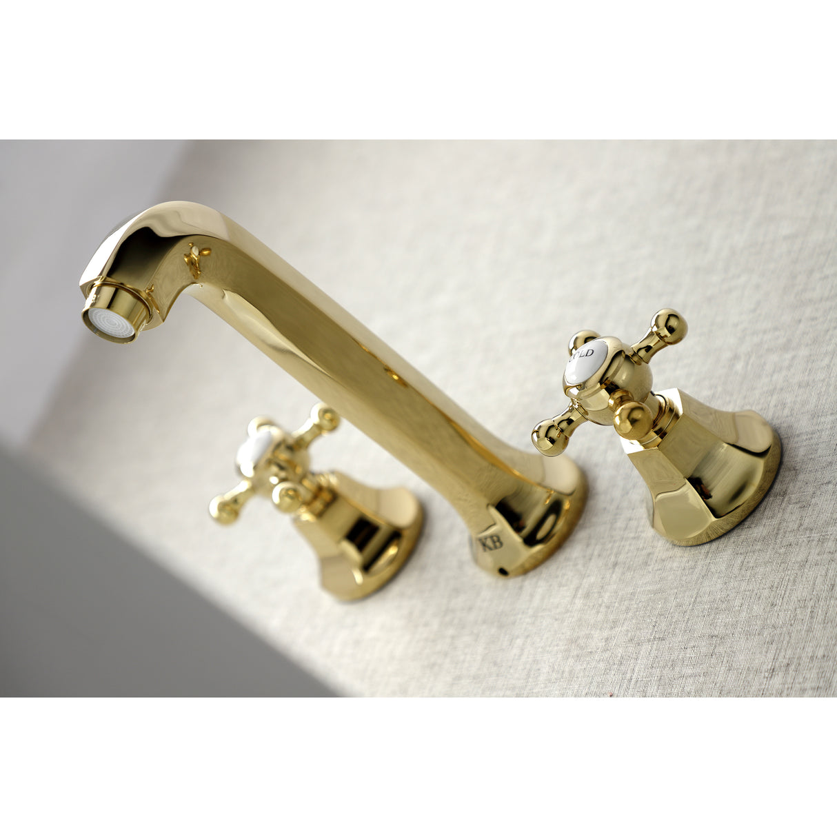 Metropolitan Two-handle 3-Hole Wall Mount Bathroom Sink Faucet