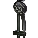 Rain Shower System W/ 8" Showerhead - 36.25"H X 8"W X 23.75"D - Brass - Adjustable Brass Slider - Surface Mounted Shower Systems