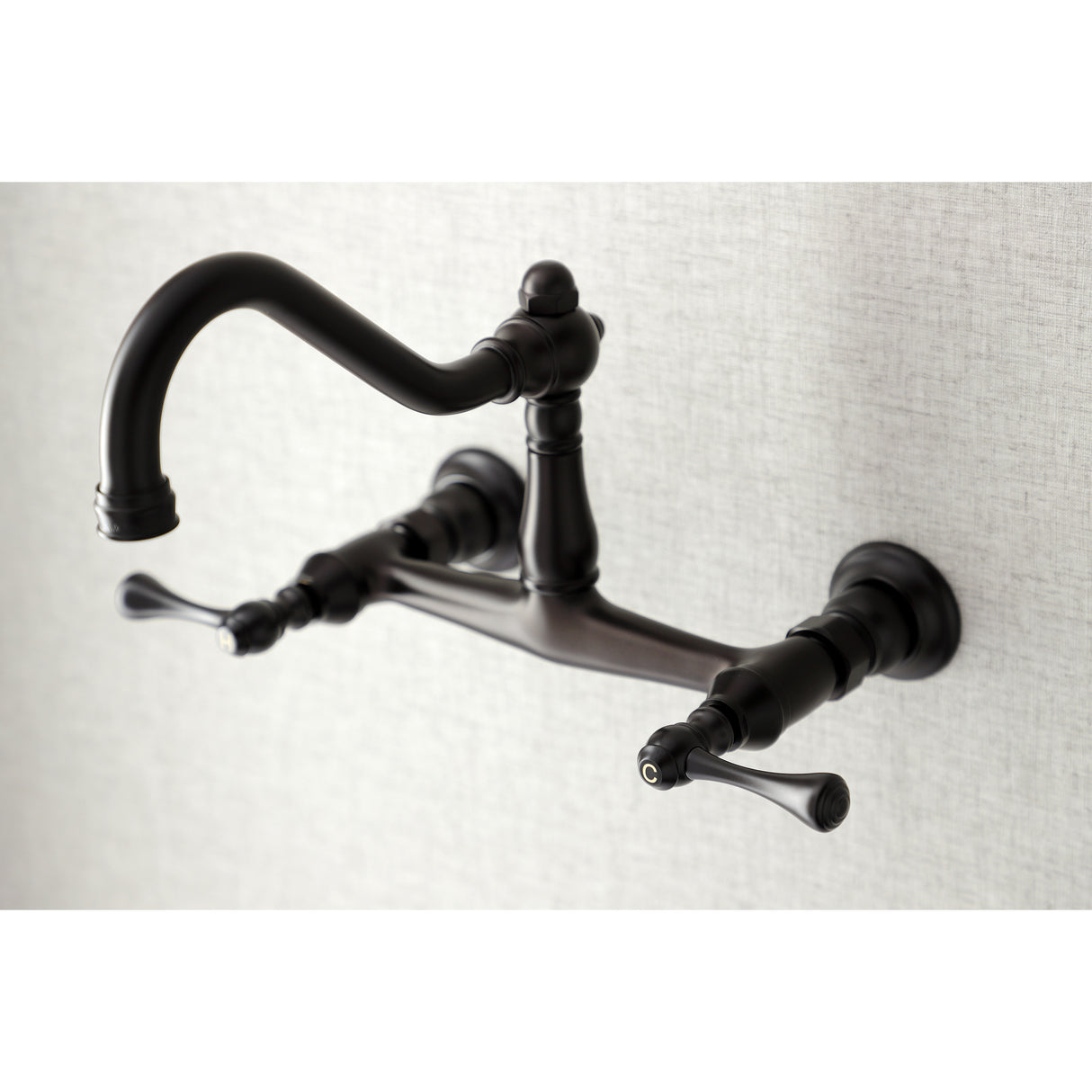 Vintage 8 Inch Center Wall Mount Bathroom Faucet