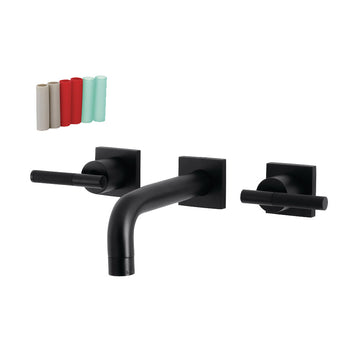 Kaiser Easy Clean Two Handle Two-handle 3-Hole Wall Mount Bathroom Sink Faucet