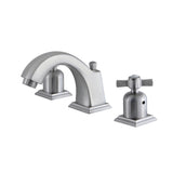 Millennium 8 In. Widespread Two-handle 3-Hole Deck Mount Bathroom Sink Faucet In Solid Brass Construction