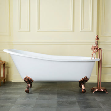 Cast Iron Slipper Clawfoot Tub without Faucet Drillings