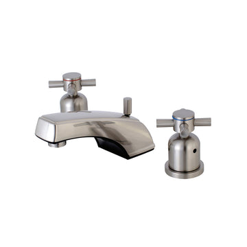 Concord 8 In. Two handle 3-Hole Brushed Nickel Widespread Bathroom Sink Faucet