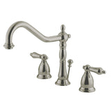 Heritage Widespread Bathroom Faucet, Brushed Nickel