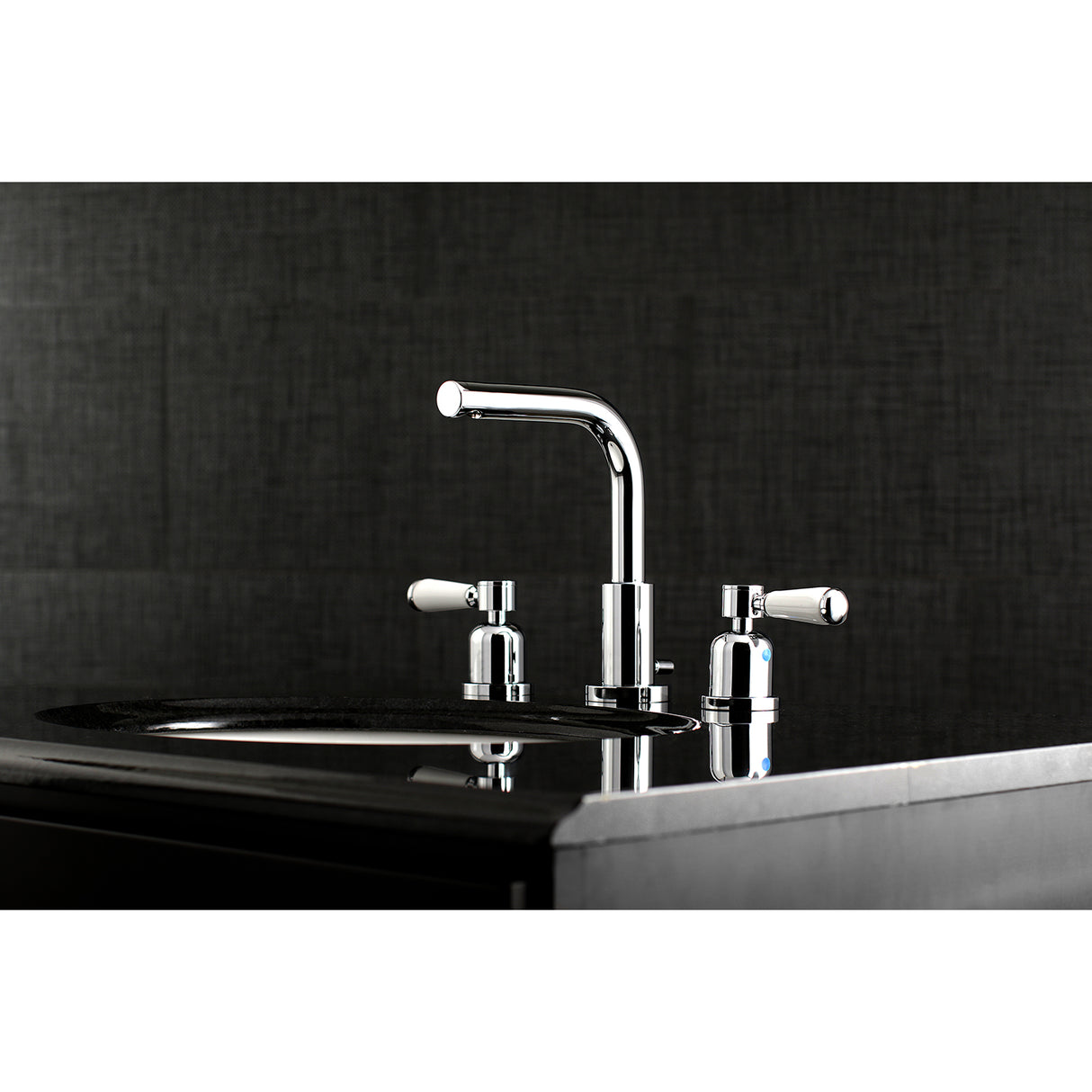 Paris Modern Widespread Bathroom Faucet, 8 Inch