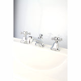 Metropolitan 8" Widespread Bathroom Faucet With Brass Pop-Up