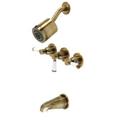 Paris Three Handle Tub And Shower Faucet