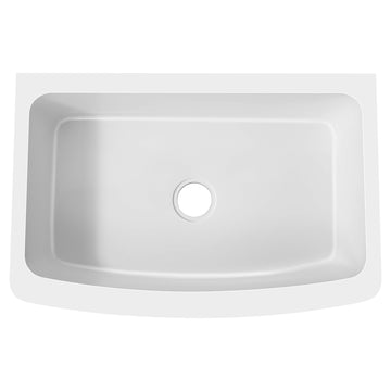 Farmhouse Solid Surface 36 in. Single Bowl Kitchen Sink