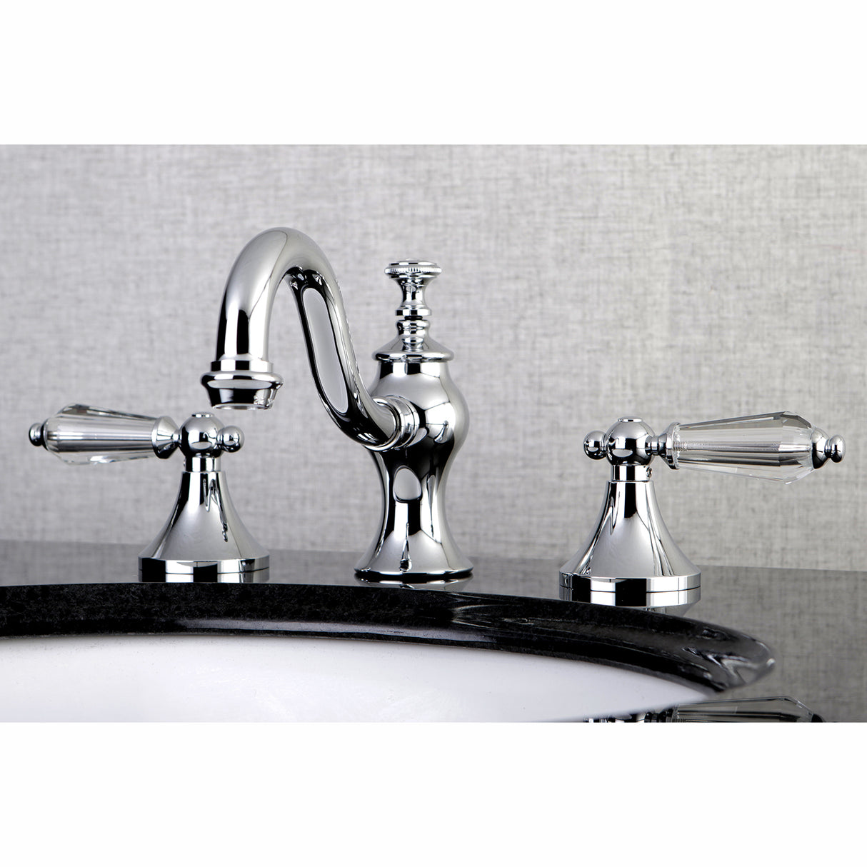 Wilshire 8 In. Two-handle 3-Hole Deck Mount Widespread Bathroom Sink Sink Faucet with Drain