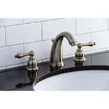 Victorian Two Handle 8" Widespread Bathroom Faucet With Matching Pop Up Drain